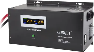 Produktbild von UPS KEMOT URZ3411 PROsinus 1600W 12V, czysty sinus, naścienny