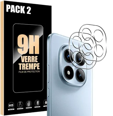 Image de Verre Trempé Caméra Arrière pour Xiaomi Redmi Note 15 Pro 4G, Anti-Rayures Antichoc 9H