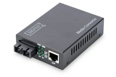 Image de Convertisseur de média Fast Ethernet DIGITUS, RJ45 / SC