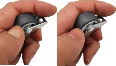 Produktbild von Gummiräder - 30 mm - schwere Drehrollen - Nicht-drehbare Rollen für Möbel - Tischwagen - 50 Stück