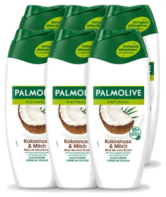 Obrázek produktu pro 6 kusů sprchového gelu Palmolive Pure Coconut, 500 ml, výhodná balení