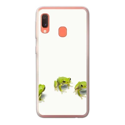 Produktbild von MuchoWow® Handyhülle Schutzhülle Hülle für Samsung Galaxy A20e Frosch - Tiere - Grün Silikon Softcase Handy Hülle - Abdeckung
