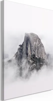 Produktbild von Vlies Leinwandbild - Half Dome (1 Part) Vertical 40x60 cm Landschaften c-B-0594-b-a
