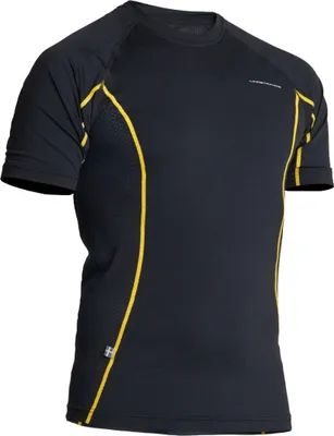 Produktbild von Lindstrands Dry Funktionsshirt, schwarz/gelb, 3XL