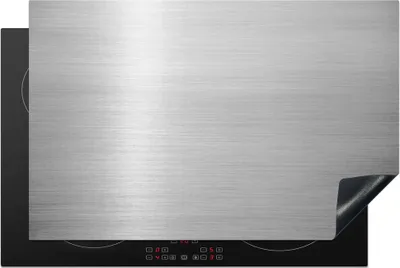 Produktbild von KitchenYeah© Herdabdeckplatte Metallischer Hintergrund , 81x52cm, Küche Deko, Glaskeramikkochfeld Herdabdeckung, Abdeckplatte fùr Kochfeld