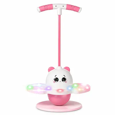 Obrázek produktu pro Skákací balanční hračka s LED světly, balanční deska pro děti - HOPLINKA, růžová