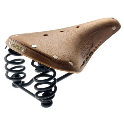 Produktbild von Brooks Flyer S Aged, Fahrradsattel, Stadt, Braun, Einfarbig, Leder, 17,6 cm