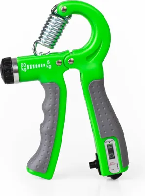 Produktbild von Handtrainer mit Zähler Einstellbare Stärke 5-60 kg fingertrainer krafttrainer Grün