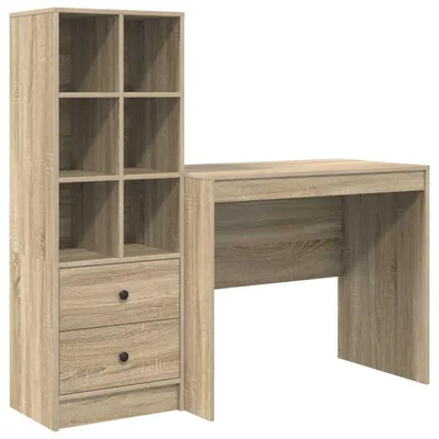Produktbild von vidaXL Schreibtisch Sonoma-Eiche 135,5 x 50 x 127 cm 2 stk.