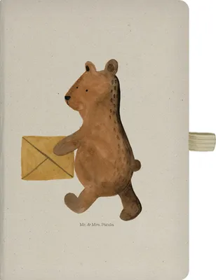 Produktbild von Mr. & Mrs. Panda Skizzenbuch Bär Zuhause - Transparent - Geschenk, Tagebuch, Kladde, notizbuch, Journal, A5, Reisetagebuch, Teddy