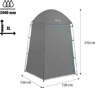 Zdjęcie produktu dla Szara przebieralnia turystyczna XL Nils Camp NC3025