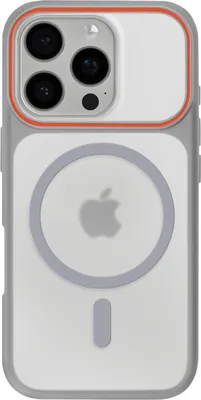 Produktbild von Avizar, MagSafe Hybrid-Hülle mit hartem Rücken iPhone 16 Pro, Grau