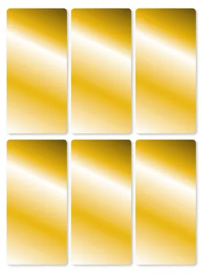 Produktbild von HERMA 15076, Gold, Rechteck, Permanent, Universal, 6 Stück(e), 3 Blätter