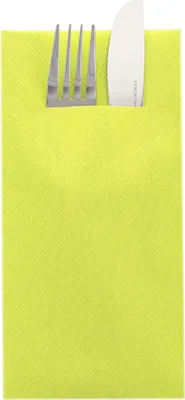 Produktbild von Airlaid Besteckservietten Lime, 40 x 40 cm, 75 Stück - Mank