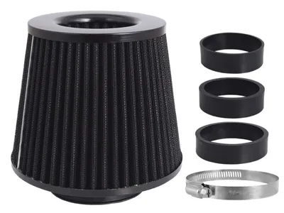 Obrázok produktu pre Konický vzduchový filter 155x130x120mm, čierny, Adaptér: 60, 63, 70 mm