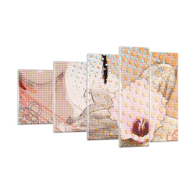 Produktbild von Bilder auf glas - Blume Dame Kleid Eleganz - 100x60cm - Glasbilder - Wandbilder - Kunstdruck - zum Aufhängen bereit - Wanddekoration aus Glas - Glas Bilder - Wandbild auf Glas - GEG100x60-3140