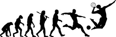 Produktbild von Evolution Volleyball - Beachvolleyball, KFZ-Aufkleber