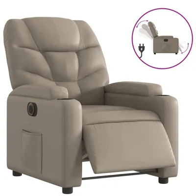 Obrázek produktu pro Elektrické polohovací křeslo cappuccino umělá kůže