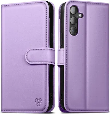 Obrázok produktu pre Puzdro na mobilný telefón Samsung Galaxy S24 Premium Leather Wallet Flip Case Magnetic Case Light Purple