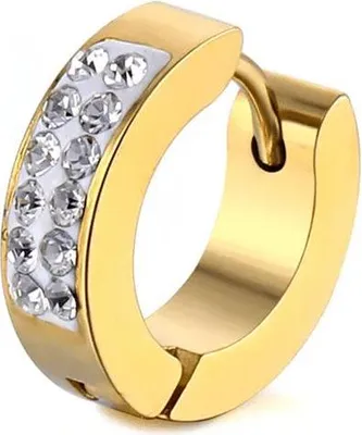 Produktbild von Glare 797 Ring-Ohrring aus Chirurgischem Stahl, 13 mm, Wasserfest, Glanzbeständig