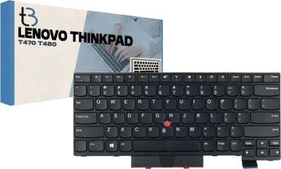 Zdjęcie produktu dla Klawiatura do laptopa Tradebit do modeli Lenovo T470 i T480, układ US QWERTY, podświetlana