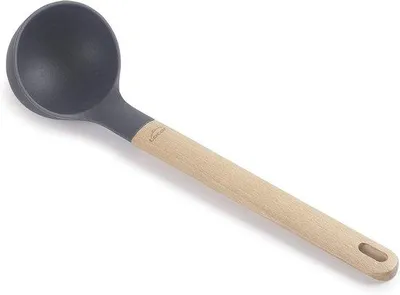 Produktbild von Famanu Silikon-Servierlöffel mit Holzgriff - Spülmaschinenfest