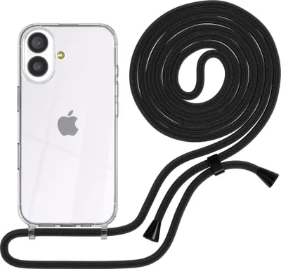 Produktbild von EAZY CASE Handykette mit Hülle für Apple iPhone 17 Backcover Handykette, zum Umhängen in Schwarz