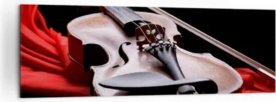 Produktbild von Bild auf Leinwand - Leinwandbild - Violine Harmonie Instrument Musik - 160x50cm - Wand Bild - Wanddeko - Leinwanddruck - Bilder - Kunstdruck - Leinwand bilder - Wandkunst - AB160x50-2183
