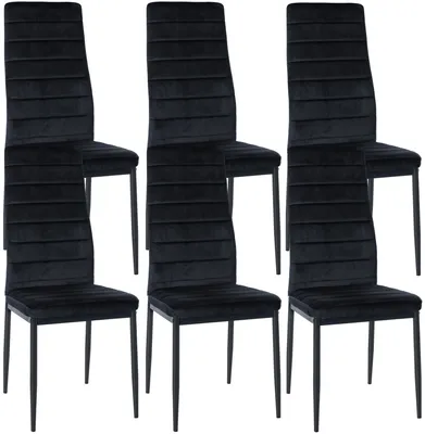 Produktbild von In And OutdoorMatch Esszimmerstühle Lynsay – 6er-Set – Samt – Hochwertige Polsterung –  Esszimmerstühle – Stilvolle Optik