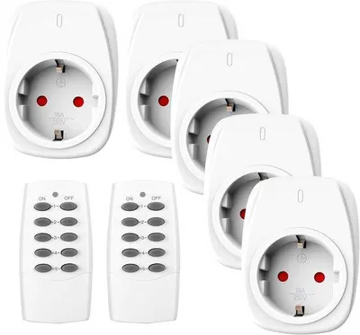Productafbeelding van Draadloze stopcontacten set met afstandsbedieningen - 16A/3680W - Voor binnen en kerstdecoratie