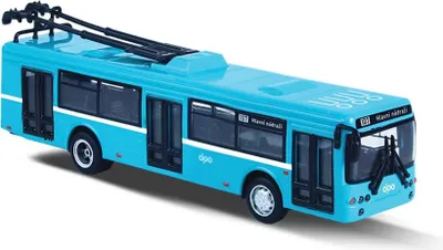 Obrázok produktu pre Kovový trolejbus DPO Ostrava modrý 16 cm