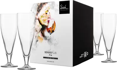 Image de Eisch Vorteilset 2 Stück 4 Biergläser 500/15 im Geschenkkarton SUPERIOR SENSISPLUS 25006215 und Geschenk + Spende