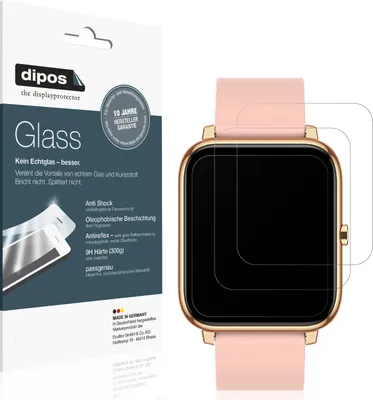 Zdjęcie produktu dla 1x folia ochronna do smartwatcha Kalinco CS201C matowa - folia antywstrząsowa 9H dipos Glass szkło plastikowe