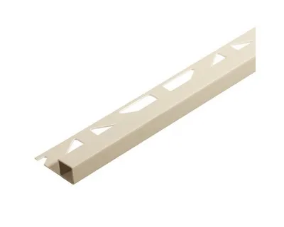 Produktbild von Quadrat-Abschlussprofil Squarline PVC jasmin 250 cm Höhe 11 mm