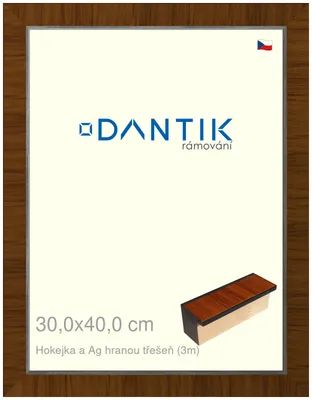 Obrázek produktu pro DANTIK rámeček 30x40 | Hokejka a Ag hranou třešeň (Plexi Čiré)