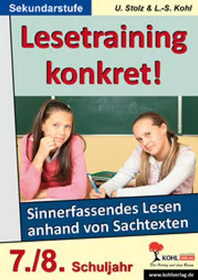 Obrázek produktu pro Lesetraining konkret! 7./8. Schuljahr