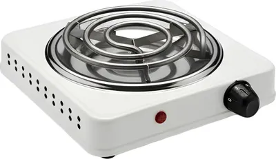 Image de Avizar, plaque de cuisson électrique mobile 1500 W Ø21 cm, blanc