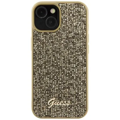 Obrázek produktu pro Pouzdro na mobilní telefon GUESS vhodné pro IPHONE 13 / 14 / 15 GUHCP15SPMSDGSD (Disco Metal Script) Gold