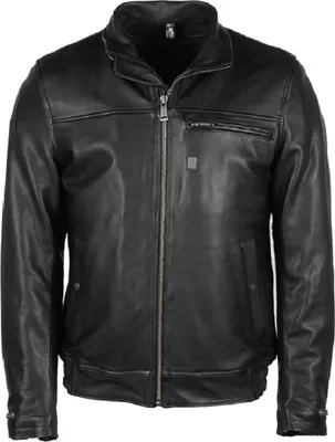 Produktbild von Helstons Benny Motorrad Lederjacke, schwarz, S