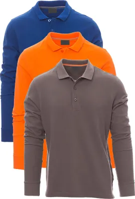 Produktbild von Mivaro Herren 3er Pack Poloshirt Langarm - aus reiner Baumwolle - Regular Fit - Polo Shirt mit Knopfleiste und Kragen - atmungsaktiv und hautfreundlich ideal für Arbeit Freizeit und Büro