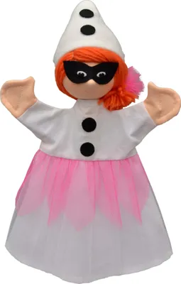 Produktbild von Handpuppe Kolombine 34 cm Mehrfarbig, 22223A