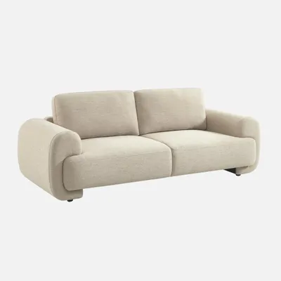 Produktbild von sweeek - 3-Sitzer Sofa mit Stoffbezug - Beige
