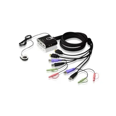Produktbild von Aten CS692 CS692 KVM přepínač 2násobný, HDMI, USB, audio, integrované kabely