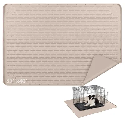 Immagine prodotto di Tappetino in silicone lavabile per cani, dimensioni 145 x 101 cm, con bordo rialzato