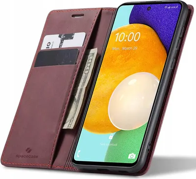 Image de SPACECASE Etui portefeuille pour Galaxy A53 Rouge