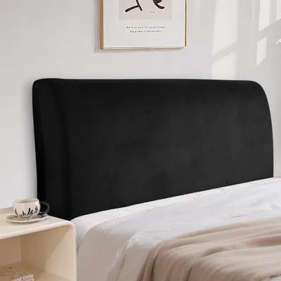 Obrázek produktu pro Potah na opěrku hlavy, samet, elastický, omyvatelný, 200 cm, černý