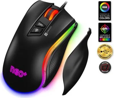 Zdjęcie produktu dla Connect IT CMO-3591-BK, Po prawej stronie, Optyczny, USB Typu-A, 7200 DPI, Czarny