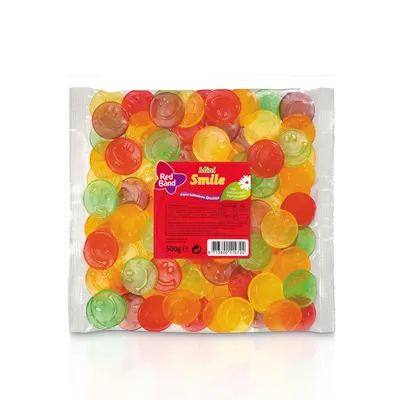 Immagine prodotto di Red Band Mini Smile gomma da masticare alla frutta 5 assortiti 500g