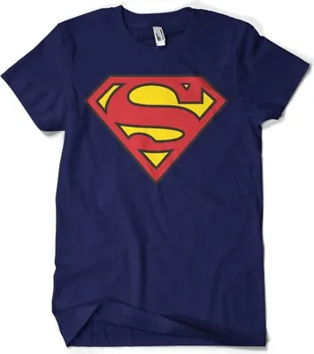Produktbild von Superman Shield T-Shirt - X-Large - Navy