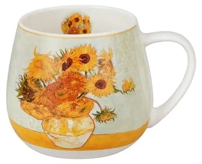 Image de Tasse, tasse à café, porcelaine, idée cadeau, Art Gallery - Tournesols de Van Gogh, 430 ml